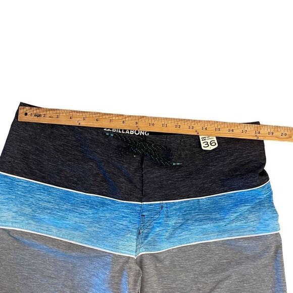 Billabong Platinum Tribong Mens X Stretch Boardshorts Blue Gray Black Size 36 - Picture 5 of 8
